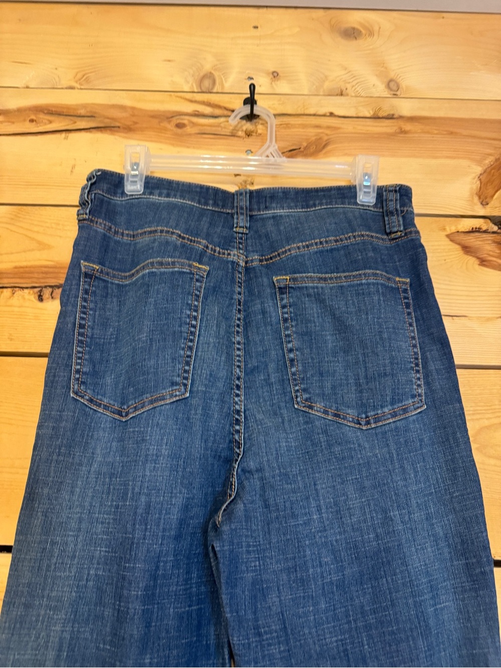 Free People Just Float On Button Fly Extreme Flare Jeans Size 31 Bell Bottom - Picture 7 of 12